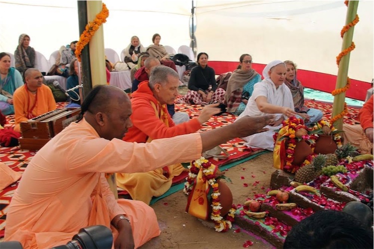 Groundbreaking ceremony' yajna